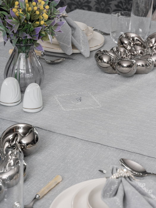 L'essentiel linge de maison Juego de manteles Pera - Gris L'essentiel linge de maison Juego de manteles Pera - Gris